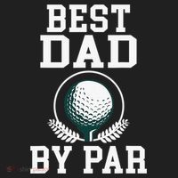Best Dad by Par Golf Daddy Golfing Father Golf Towel thumb 3