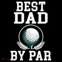 Best Dad by Par Golf Daddy Golfing Father Visor thumb 3