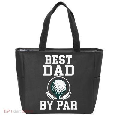 Best Dad by Par Golf Daddy Golfing Father Tote Bag