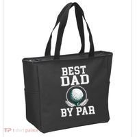 Best Dad by Par Golf Daddy Golfing Father Tote Bag thumb 2