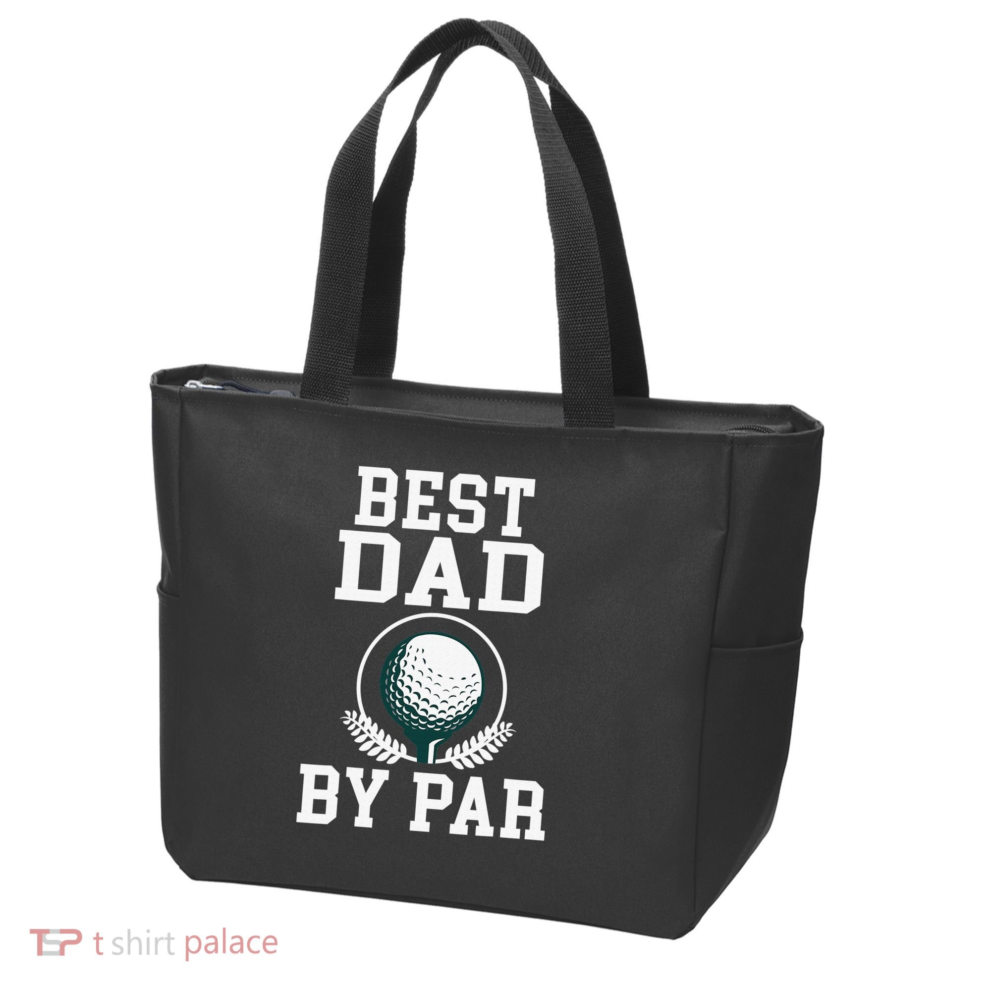 Best Dad by Par Golf Daddy Golfing Father Tote Bag