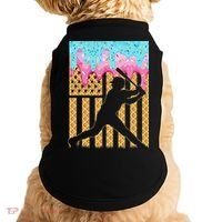 Baseball Drip Bat Dripping Ice Cream American Flag Doggie Tank thumb 0