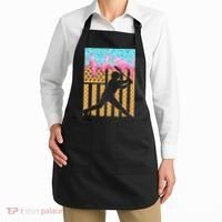Baseball Drip Bat Dripping Ice Cream American Flag Apron thumb 2
