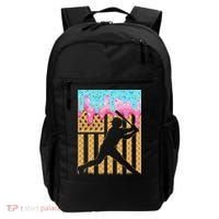 Baseball Drip Bat Dripping Ice Cream American Flag Backpack thumb 0