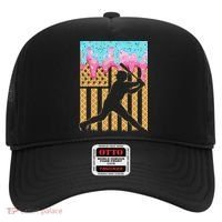 Baseball Drip Bat Dripping Ice Cream American Flag Hat thumb 0