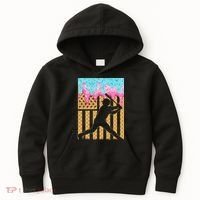 Baseball Drip Bat Dripping Ice Cream American Flag Kids Hoodie thumb 0