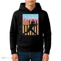 Baseball Drip Bat Dripping Ice Cream American Flag Kids Hoodie thumb 4