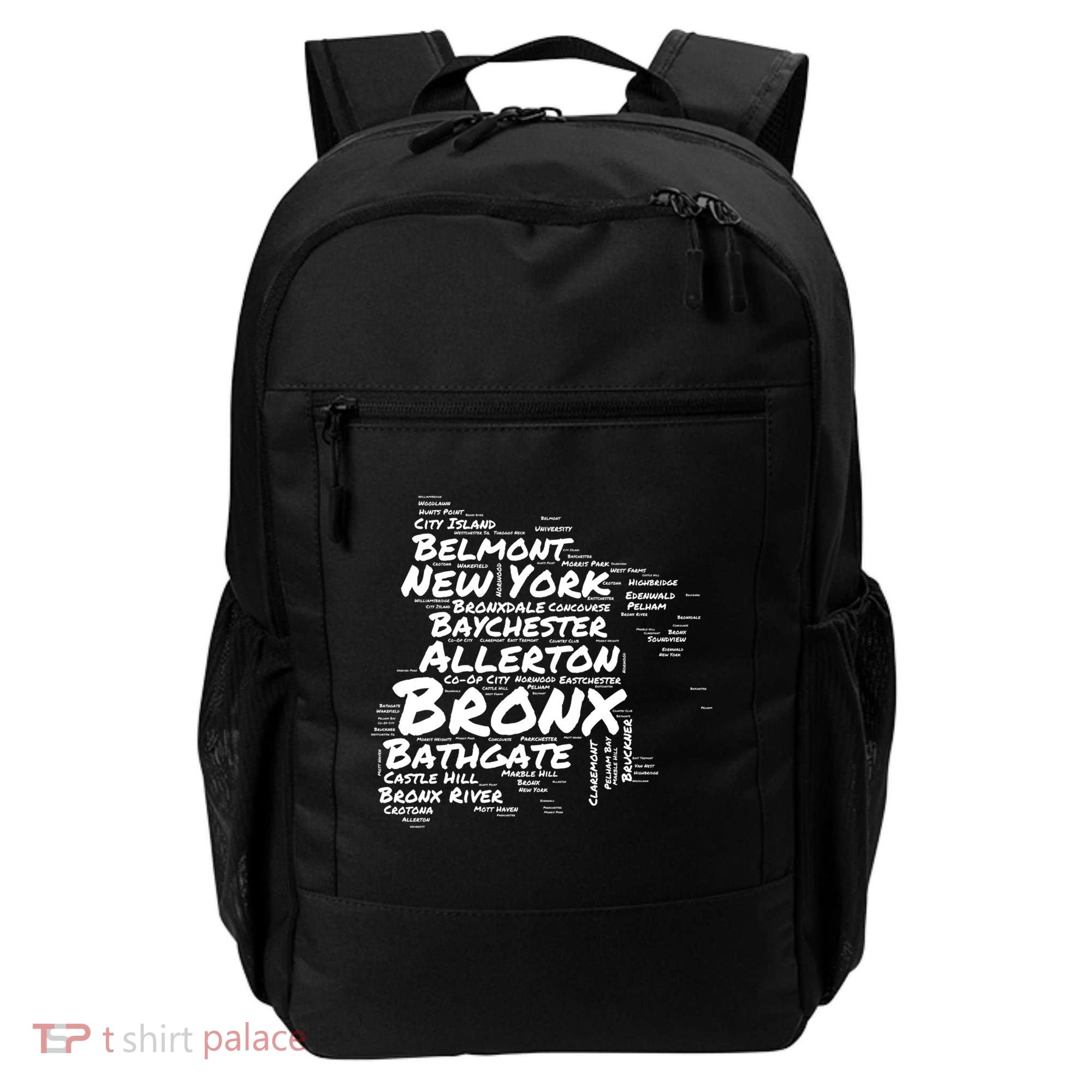 Boogie Down Bronx Neighborhoods Word Cloud Bronx New York Cute Gift Backpack
