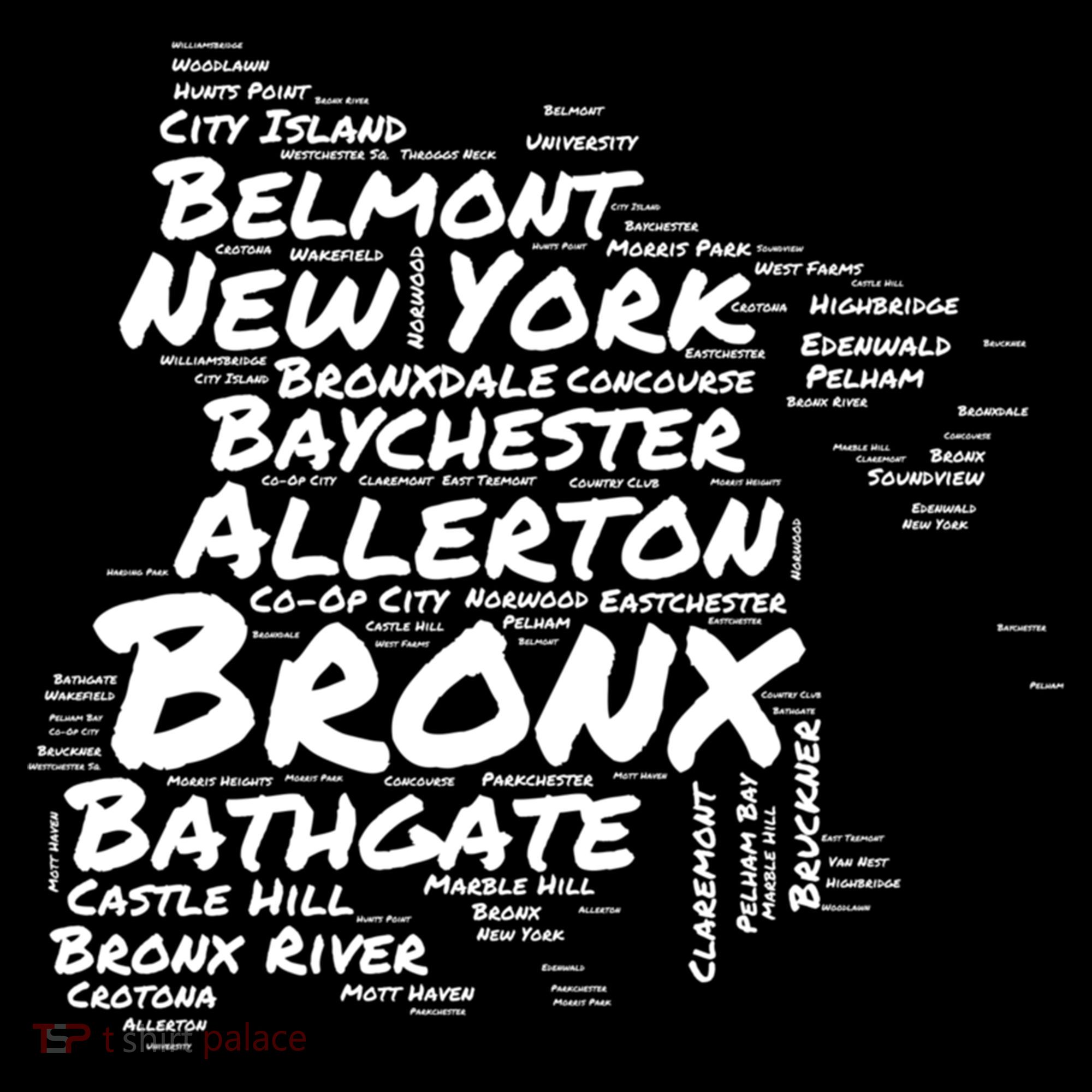 Boogie Down Bronx Neighborhoods Word Cloud Bronx New York Cute Gift Women's Hoodie