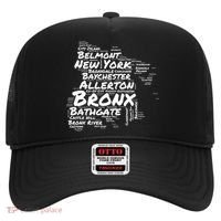 Boogie Down Bronx Neighborhoods Word Cloud Bronx New York Cute Gift Hat thumb 0