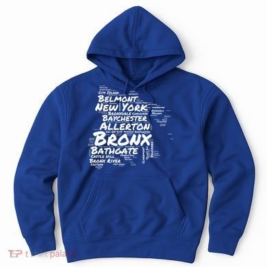 Boogie Down Bronx Neighborhoods Word Cloud Bronx New York Cute Gift Hoodie