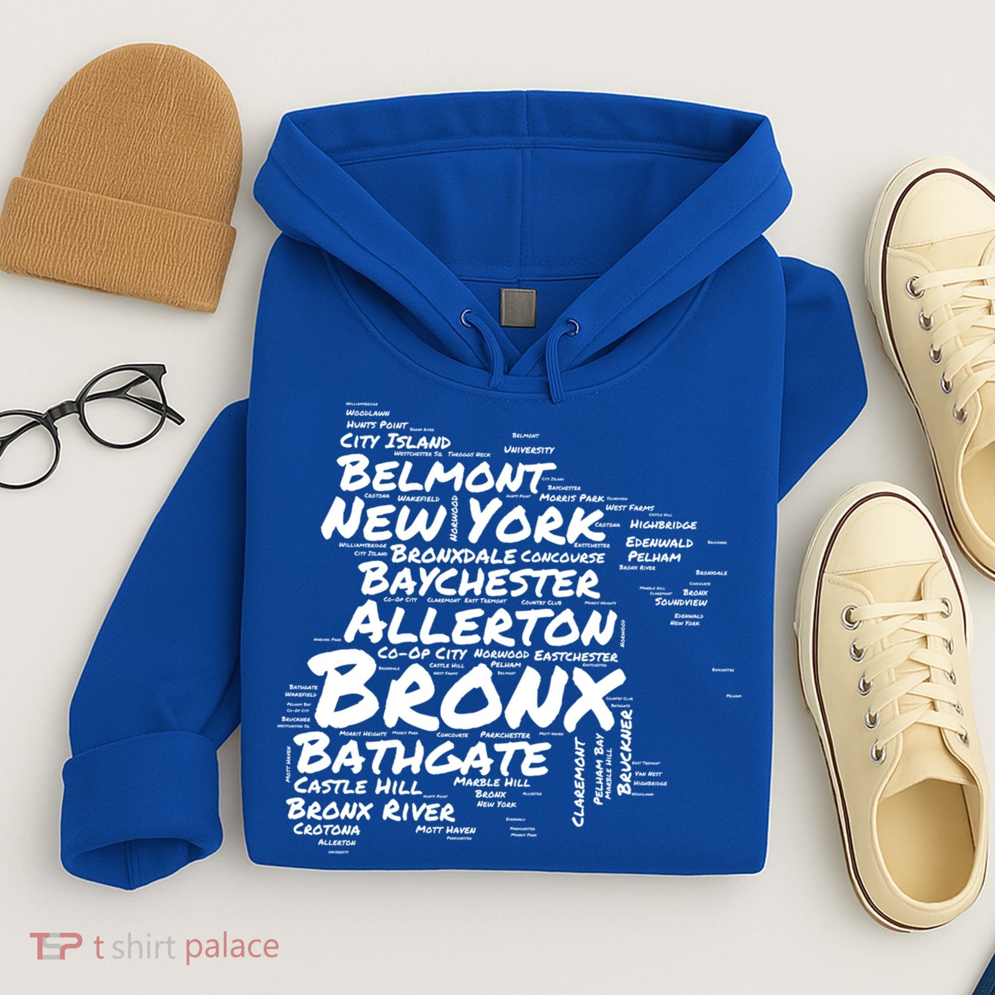 Boogie Down Bronx Neighborhoods Word Cloud Bronx New York Cute Gift Hoodie