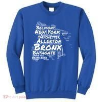 Boogie Down Bronx Neighborhoods Word Cloud Bronx New York Cute Gift Sweatshirt thumb 0