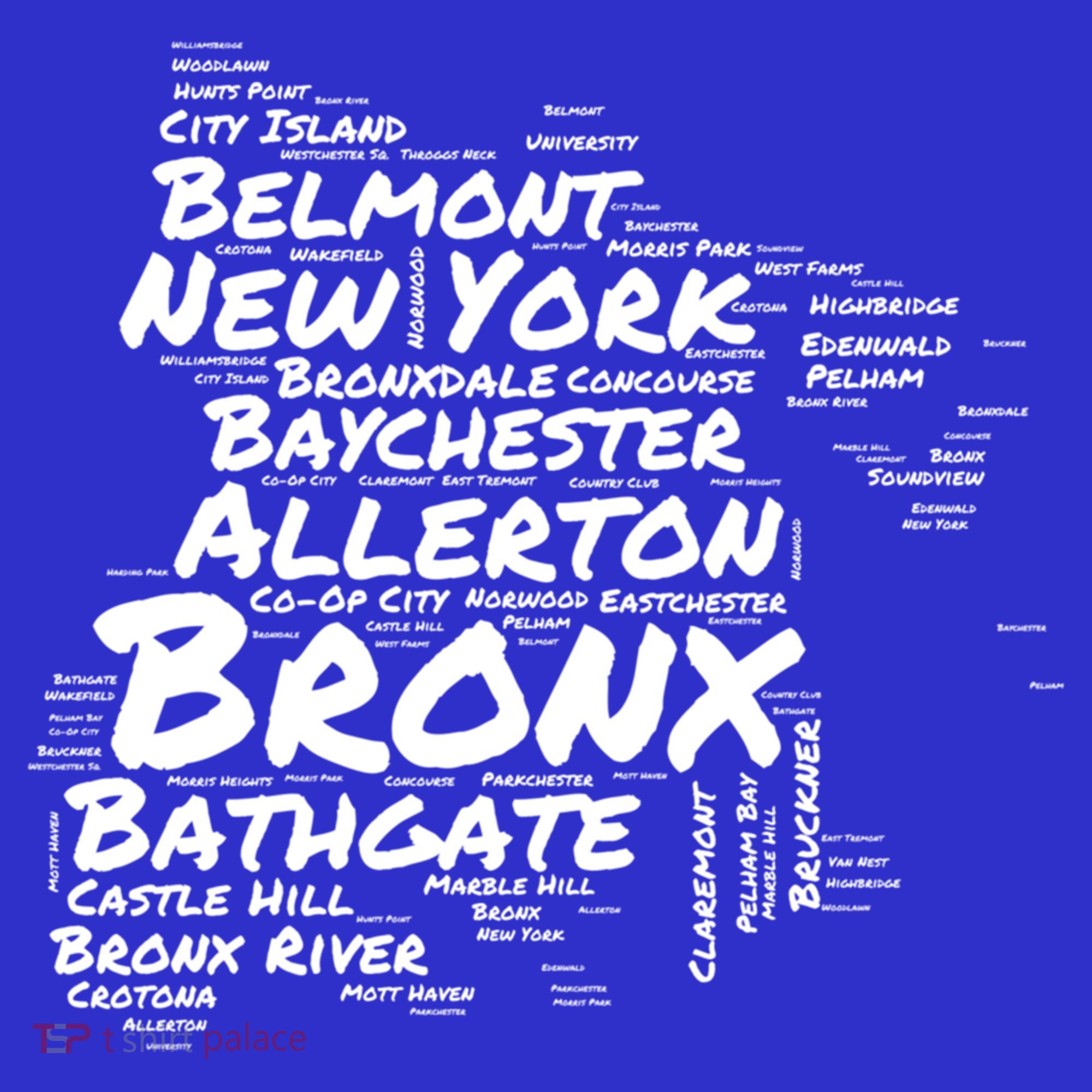 Boogie Down Bronx Neighborhoods Word Cloud Bronx New York Cute Gift Sweatshirt