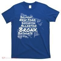 Boogie Down Bronx Neighborhoods Word Cloud Bronx New York Cute Gift T-Shirt thumb 0