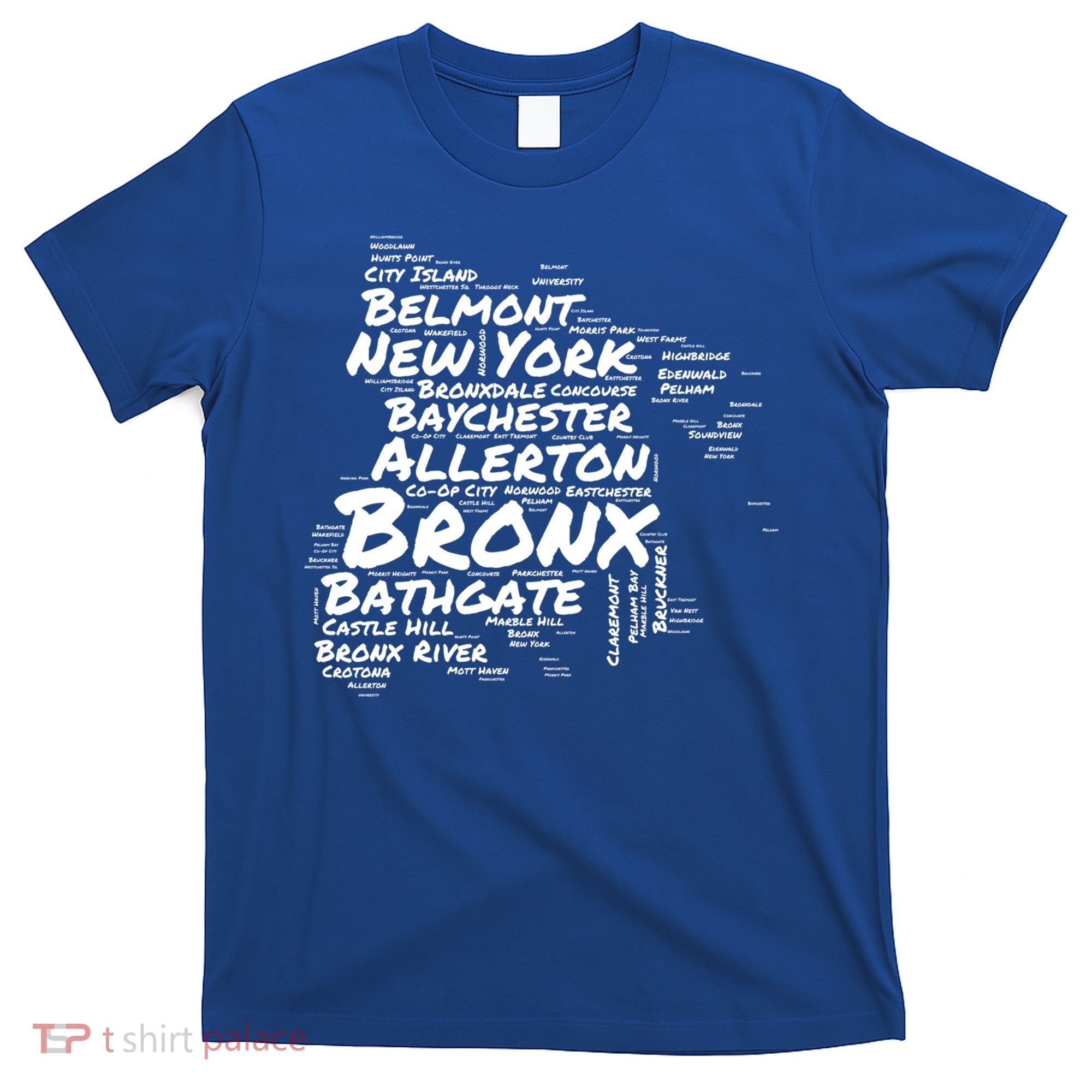 Boogie Down Bronx Neighborhoods Word Cloud Bronx New York Cute Gift T-Shirt