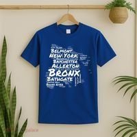 Boogie Down Bronx Neighborhoods Word Cloud Bronx New York Cute Gift T-Shirt thumb 2