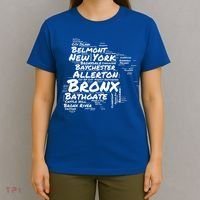 Boogie Down Bronx Neighborhoods Word Cloud Bronx New York Cute Gift T-Shirt thumb 4