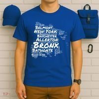 Boogie Down Bronx Neighborhoods Word Cloud Bronx New York Cute Gift T-Shirt thumb 6
