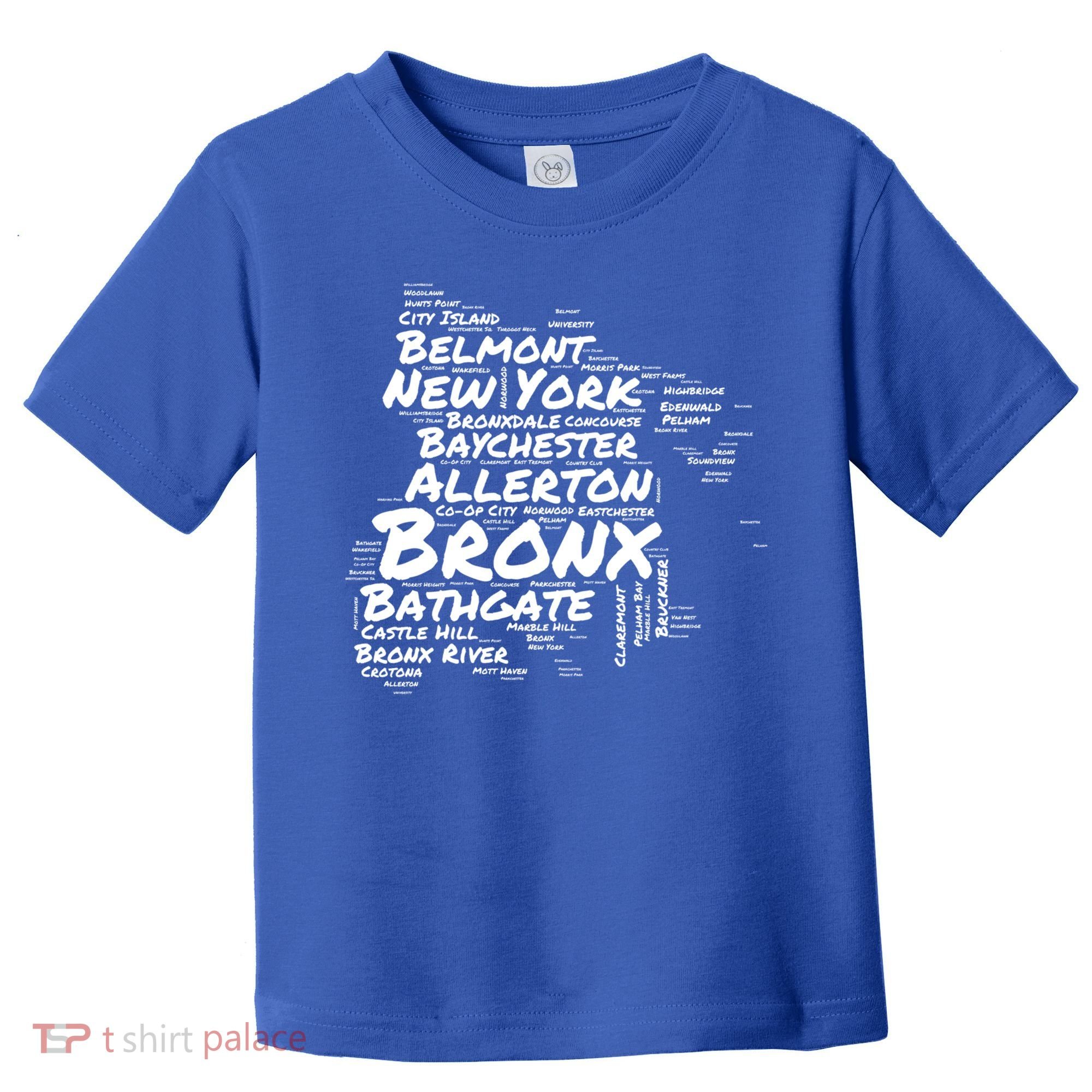 Boogie Down Bronx Neighborhoods Word Cloud Bronx New York Cute Gift Toddler T-Shirt