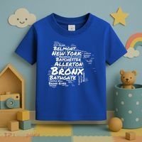 Boogie Down Bronx Neighborhoods Word Cloud Bronx New York Cute Gift Toddler T-Shirt thumb 3
