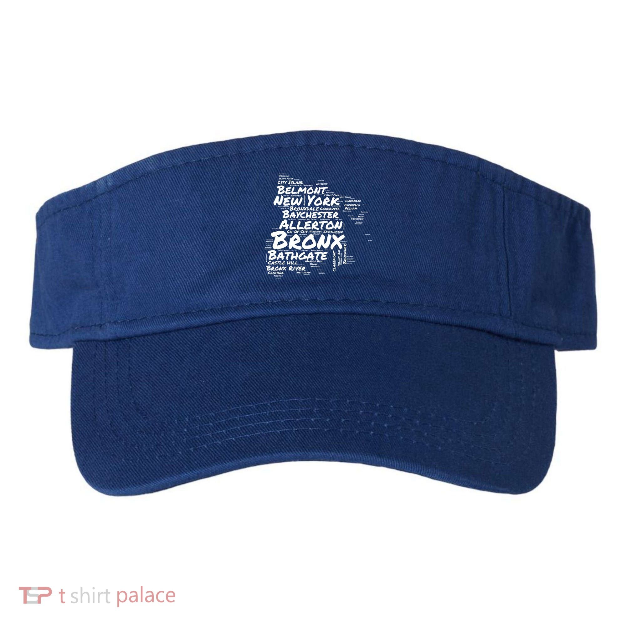 Boogie Down Bronx Neighborhoods Word Cloud Bronx New York Cute Gift Visor