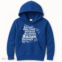 Boogie Down Bronx Neighborhoods Word Cloud Bronx New York Cute Gift Kids Hoodie thumb 0