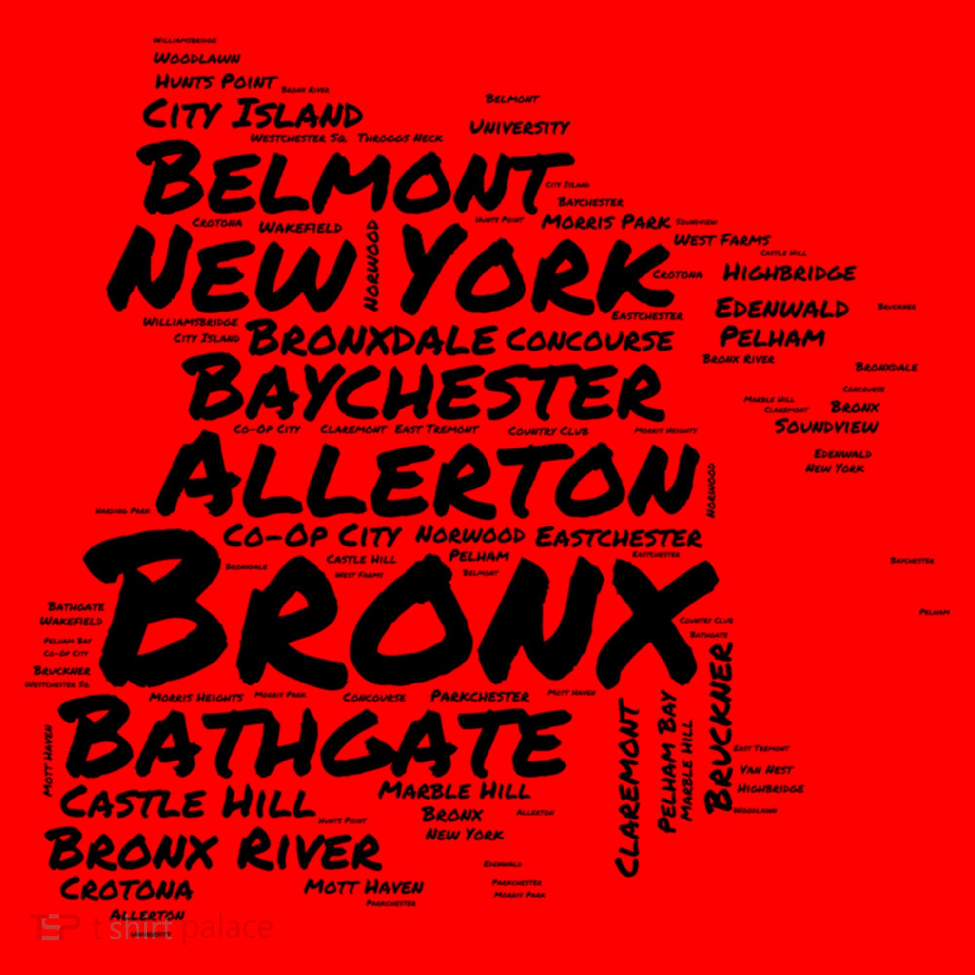 Boogie Down Bronx Neighborhoods Word Cloud Bronx New York Cute Gift Santa Hat