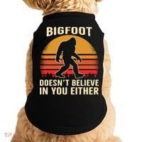 Bigfoot Doesnt Believe In You Either Bigfoot Sasquatch Retro Doggie Tank thumb 0