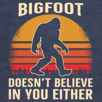Bigfoot Doesnt Believe In You Either Bigfoot Sasquatch Retro Tank Top thumb 6