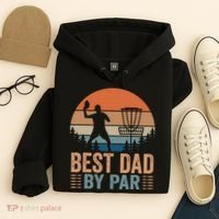 Best Dad By Par Disc Golf Dad Frisbee Golf Dad Father Gift Hoodie thumb 4