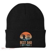 Best Dad By Par Disc Golf Dad Frisbee Golf Dad Father Gift Beanie thumb 0