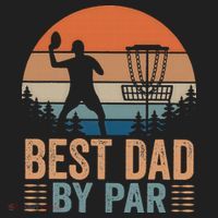 Best Dad By Par Disc Golf Dad Frisbee Golf Dad Father Gift Beanie thumb 2