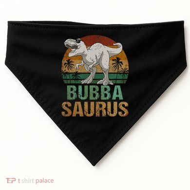 Bubbasaurus Dinosaur Bubba Saurus Vintage Father's Day USA-Made Doggie Bandana