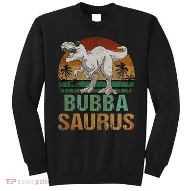 Bubbasaurus Dinosaur Bubba Saurus Vintage Father's Day Sweatshirt
