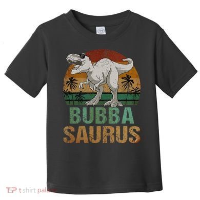Bubbasaurus Dinosaur Bubba Saurus Vintage Father's Day Toddler T-Shirt