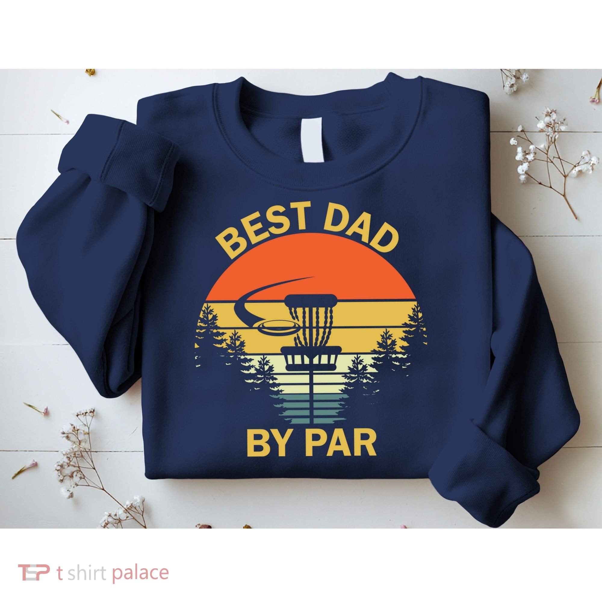 Best Dad By Par Daddy Father's Day Gifts Golf Lover Golfer Sweatshirt