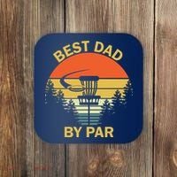 Best Dad By Par Daddy Father's Day Gifts Golf Lover Golfer Coaster thumb 0