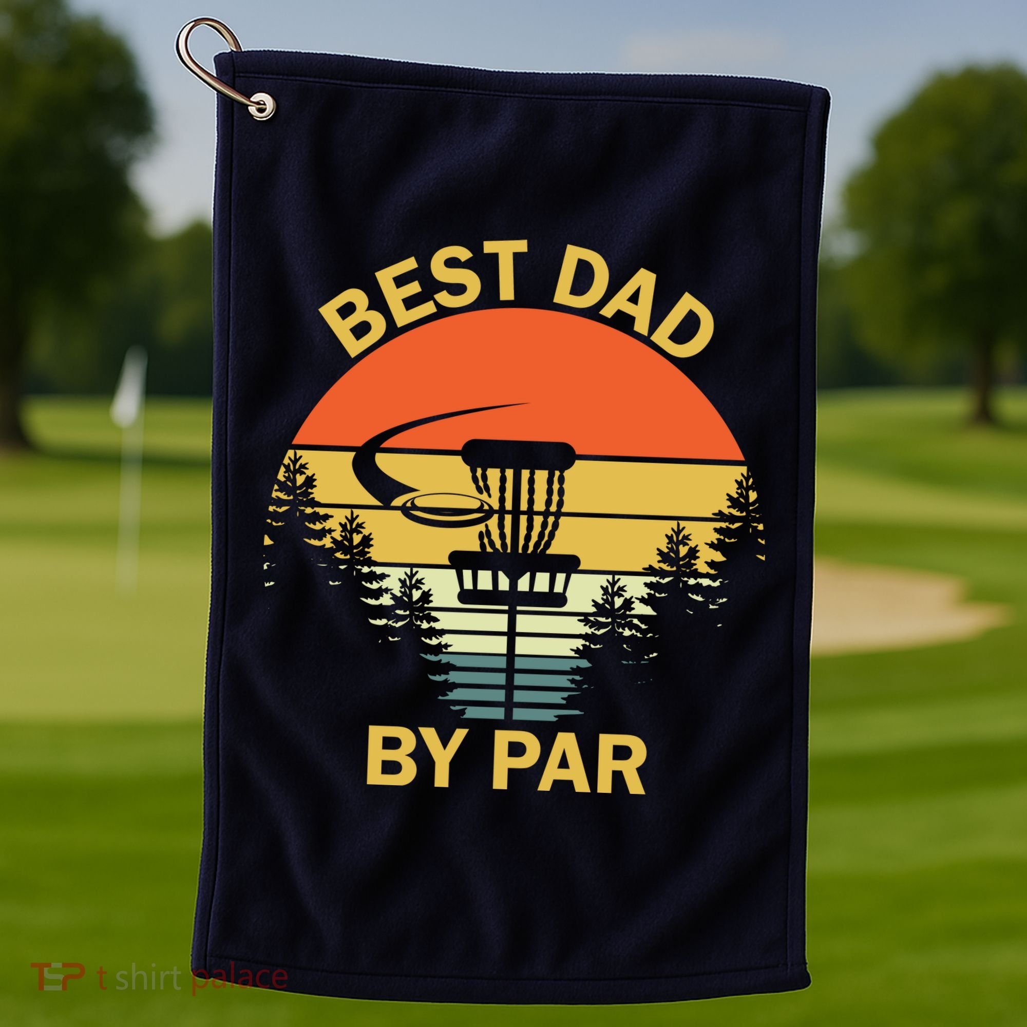 Best Dad By Par Daddy Father's Day Gifts Golf Lover Golfer Golf Towel