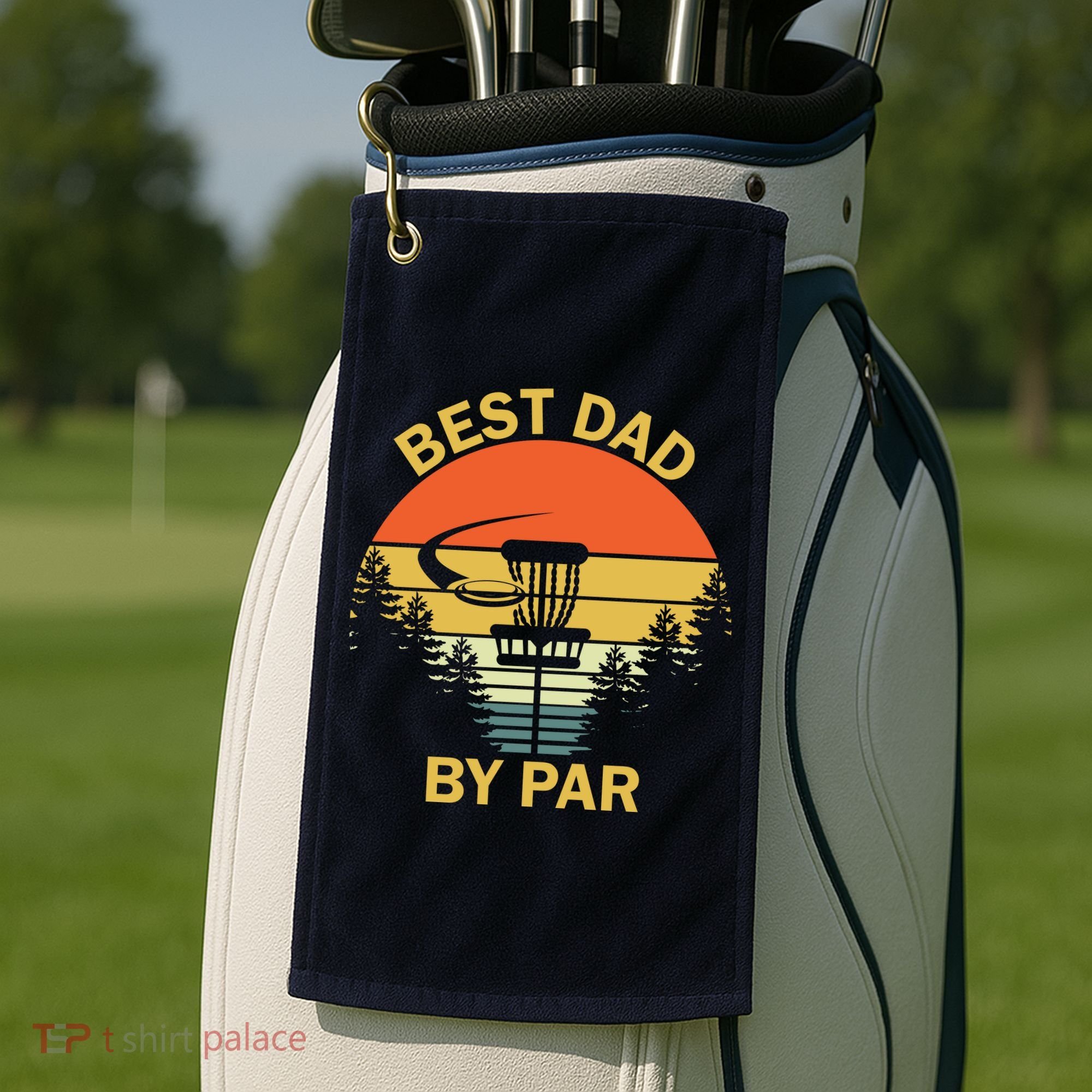 Best Dad By Par Daddy Father's Day Gifts Golf Lover Golfer Golf Towel