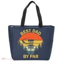 Best Dad By Par Daddy Father's Day Gifts Golf Lover Golfer Tote Bag thumb 0