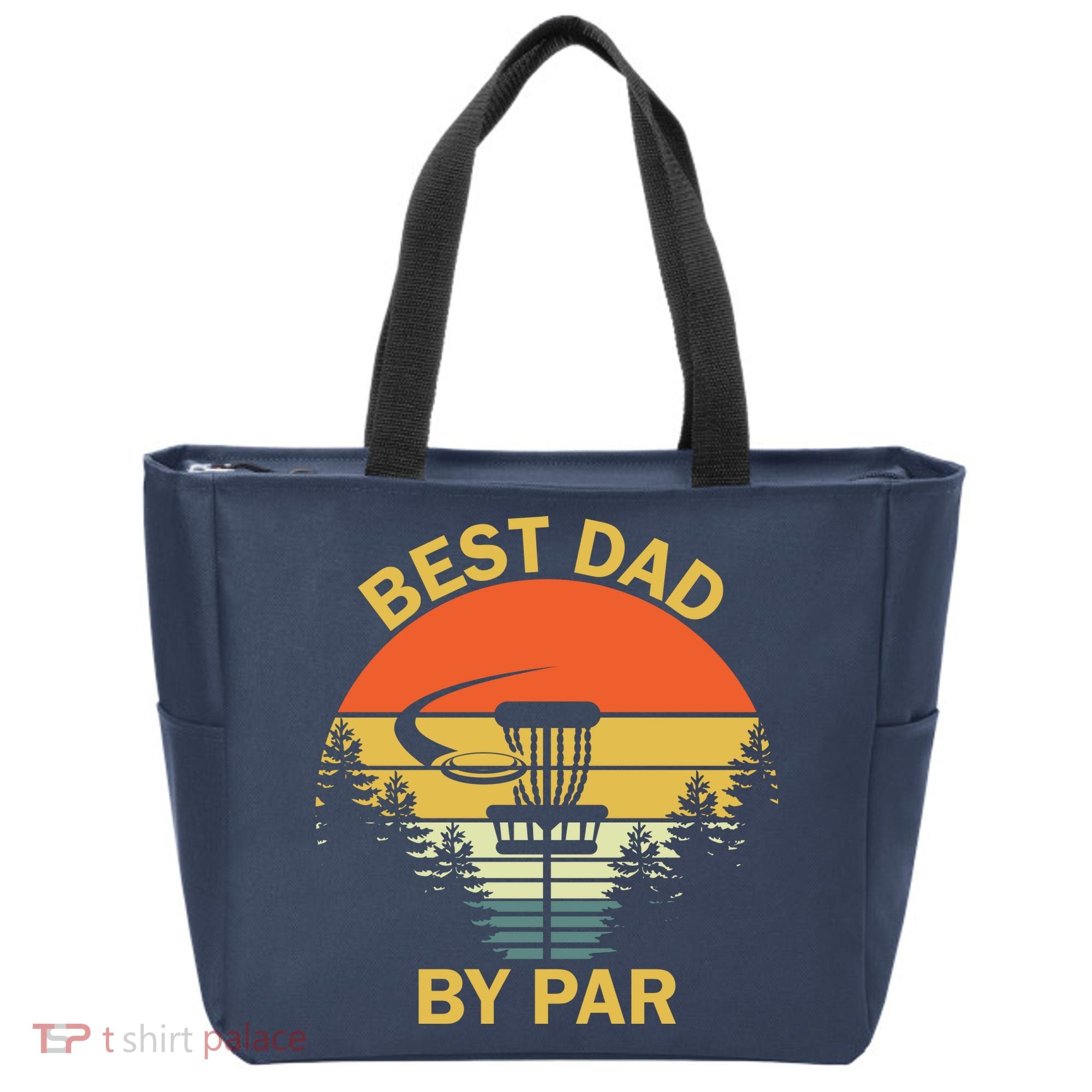 Best Dad By Par Daddy Father's Day Gifts Golf Lover Golfer Tote Bag