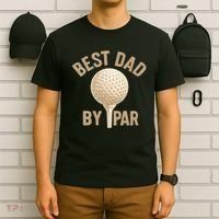 Best Dad By Par - Perfect Father's Day Gift T-Shirt thumb 6