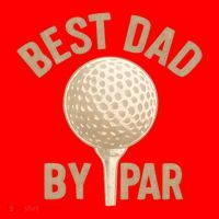 Best Dad By Par - Perfect Father's Day Gift Santa Hat thumb 1