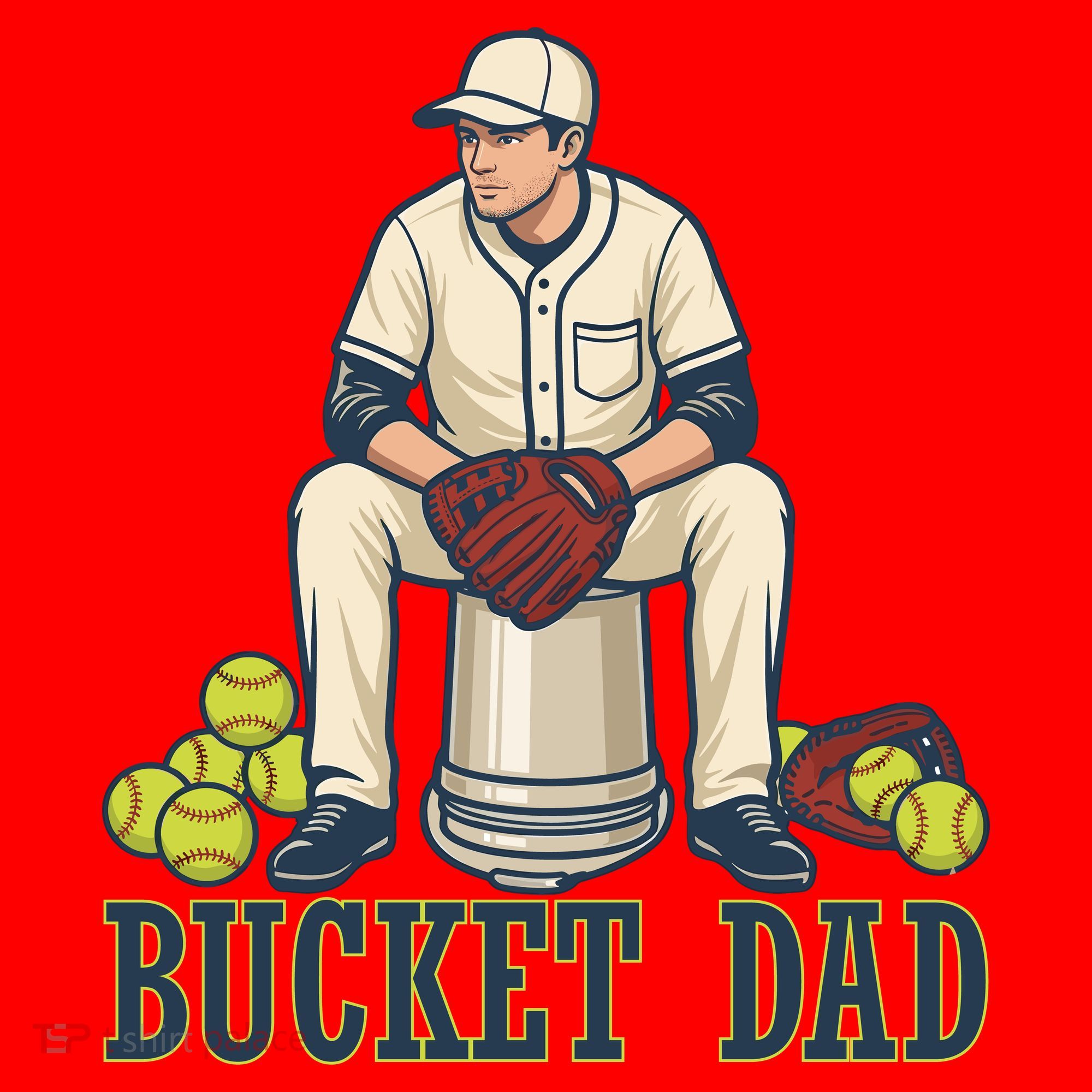 Bucket Dad Santa Hat