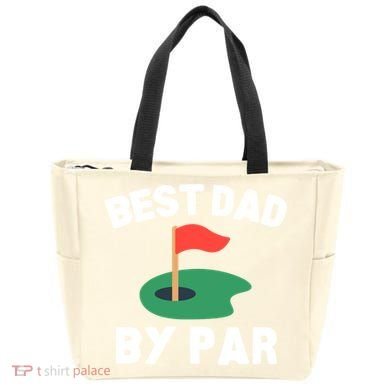 Best Dad By Par Golf Humor Father Gift Tote Bag