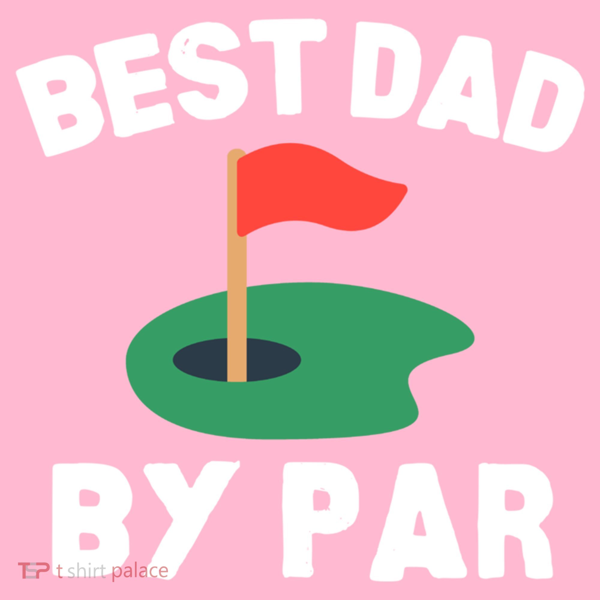 Best Dad By Par Golf Humor Father Gift Coaster