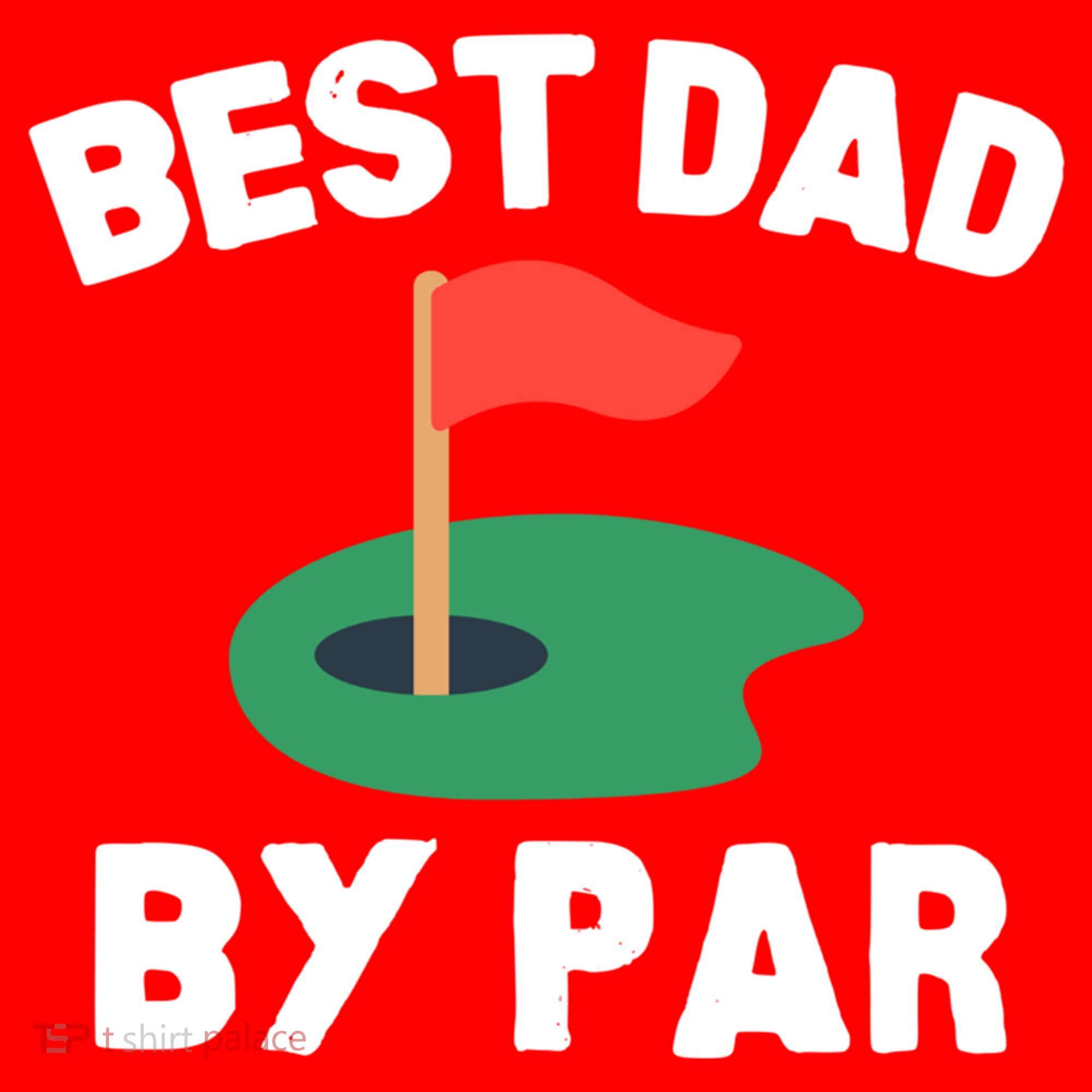 Best Dad By Par Golf Humor Father Gift Santa Hat