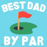 Best Dad By Par Golf Humor Father Gift Long Sleeve Shirt thumb 2