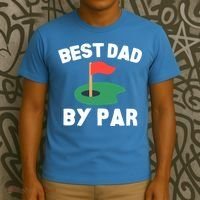Best Dad By Par Golf Humor Father Gift T-Shirt thumb 3